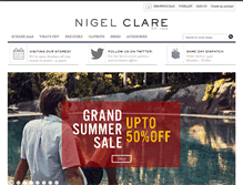 Tablet Screenshot of nigelclare.com